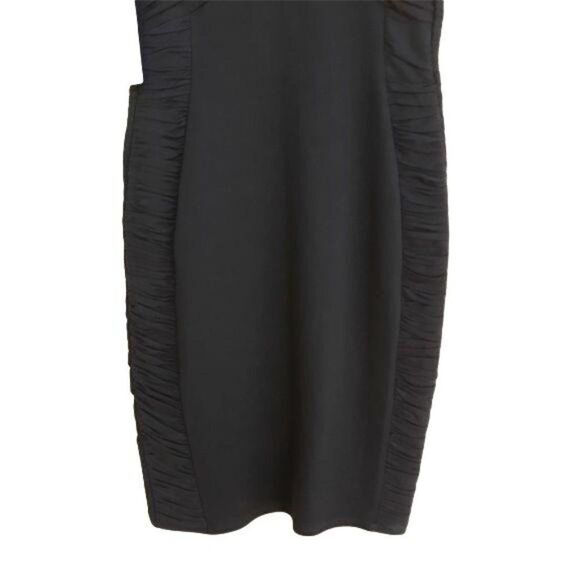 Bailey 44 Thrill Ride Dress Bodycon Halter Mesh Gathered Ruched Crisscross Sz S - Picture 7 of 15